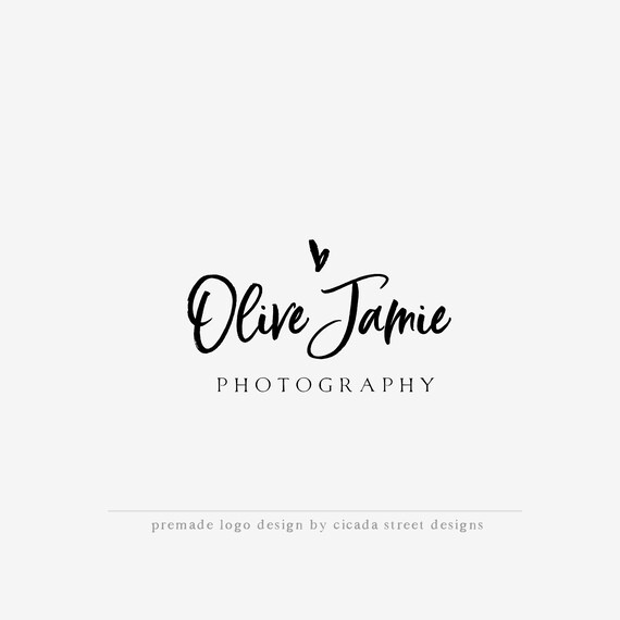 Logo Design Premade Logo Photography Logo Logo Minimal Etsy