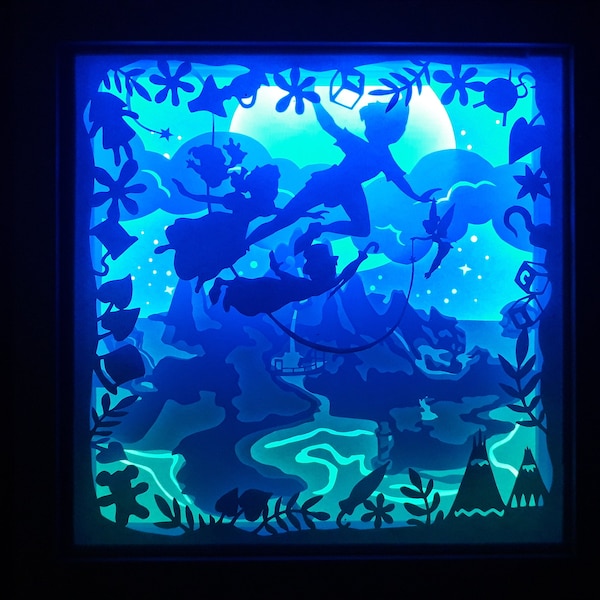 PeterPan-3[9x9 inch] - Paper Cutting Light Box Template files