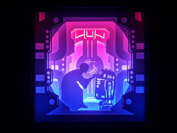 Download Paper Cut Template Shadow Box Svg Light Box Svg Files Star War 3d Paper Cut Light Box Template Svg Files Star War Craft Supplies Tools Paper Party Kids