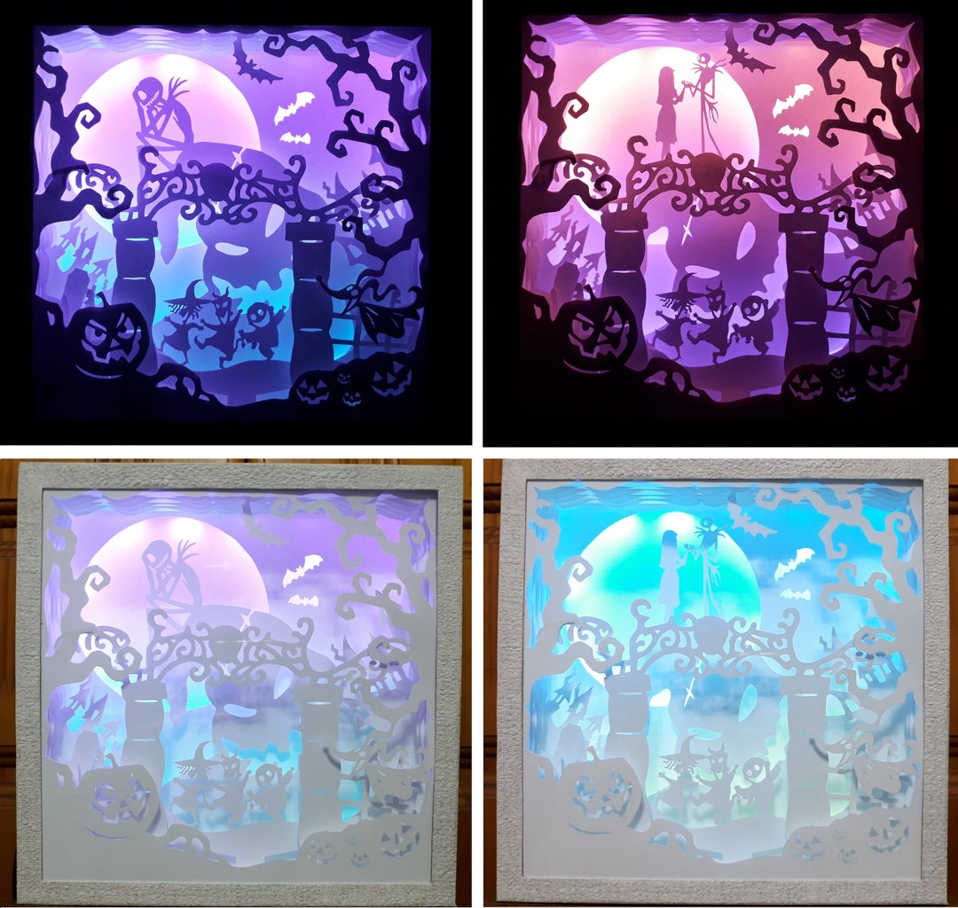 Nightmare 2in1 [9x9 Inch] - Paper Cutting Light Box Template Files - Etsy