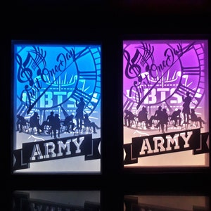 BTS - Paper Cutting Light Box Template files