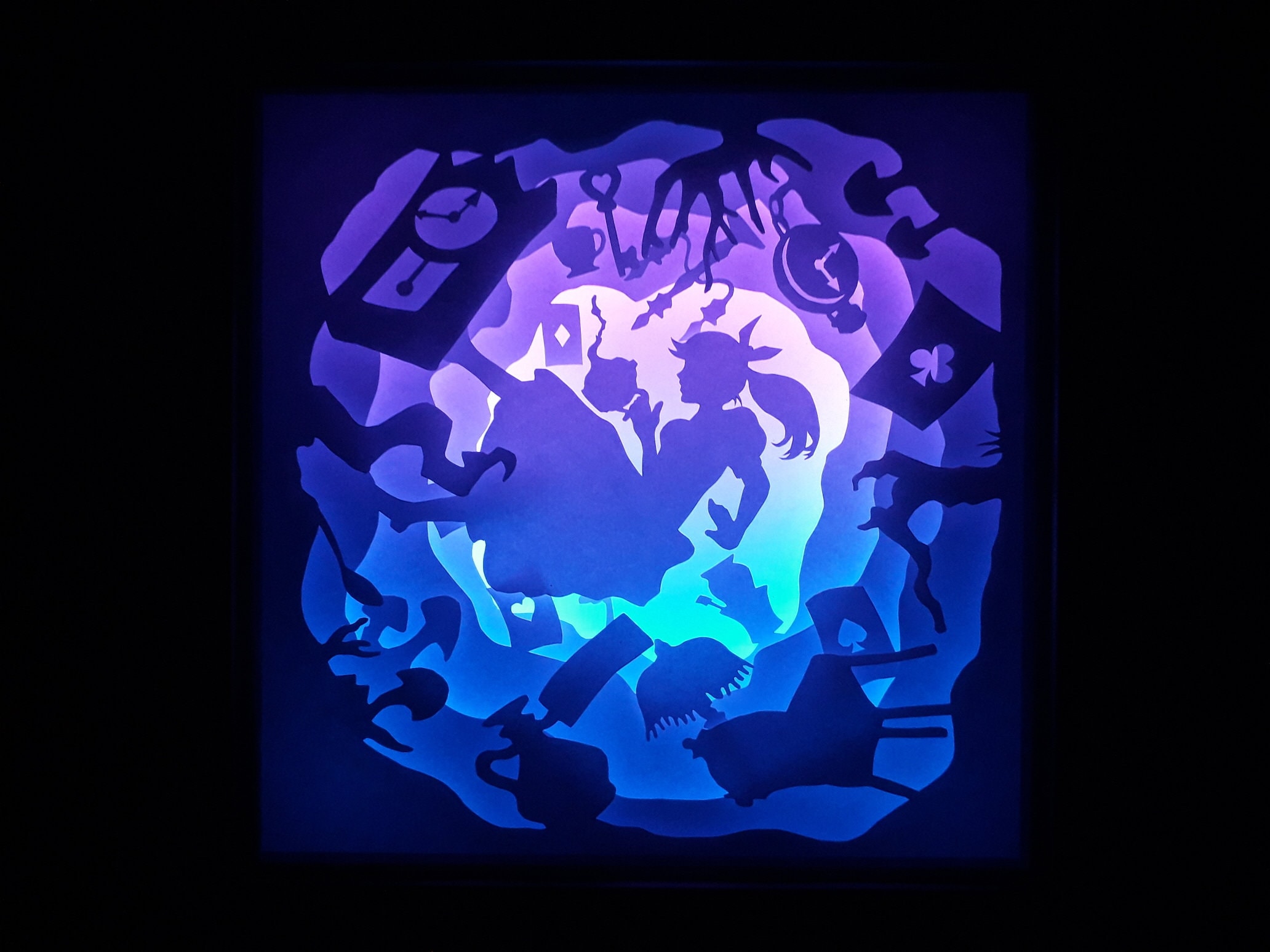 Alice in Wonderland - A [9x9 Inch] - Paper Cutting Light Box Template ...