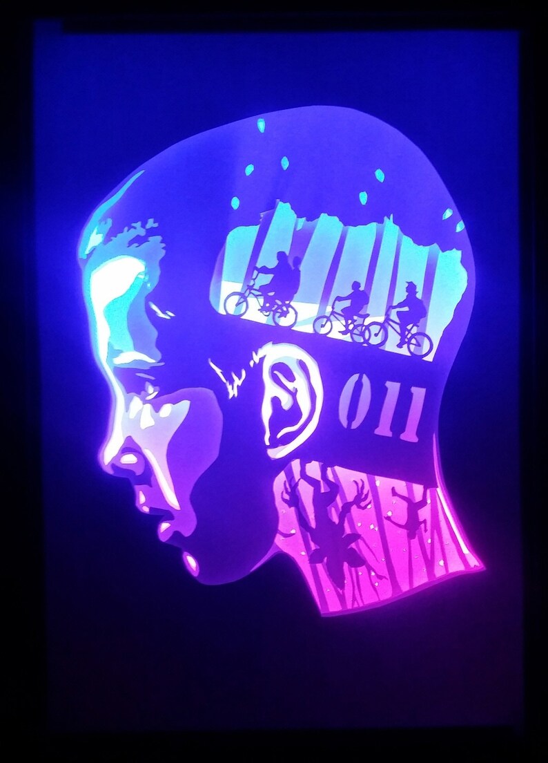 Paper Cutting Light Box Template files Stranger Things
