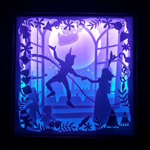 PeterPan-1[9x9 inch] - Paper Cutting Light Box Template files