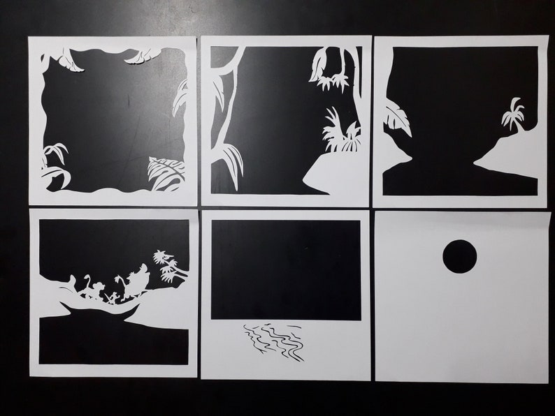Lightboxes Tables Paper Cutting Light Box Template Files Lion King 9x9 Inch Craft Supplies Tools