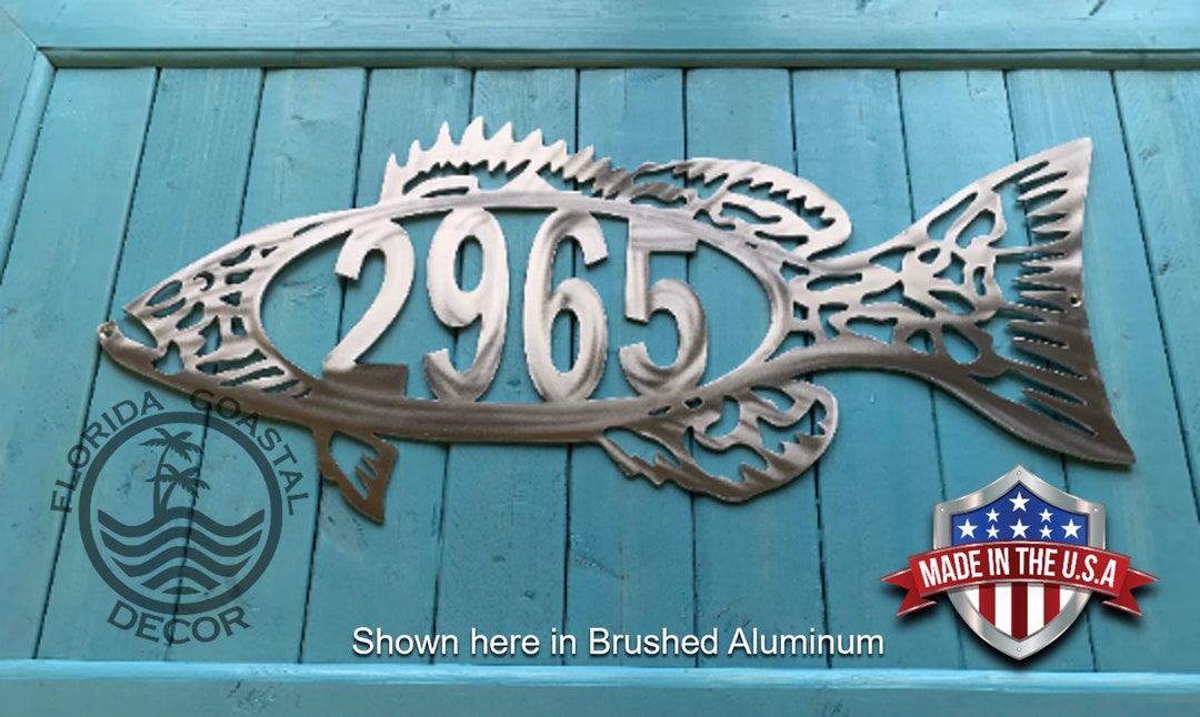 Grouper Address Sign - Etsy