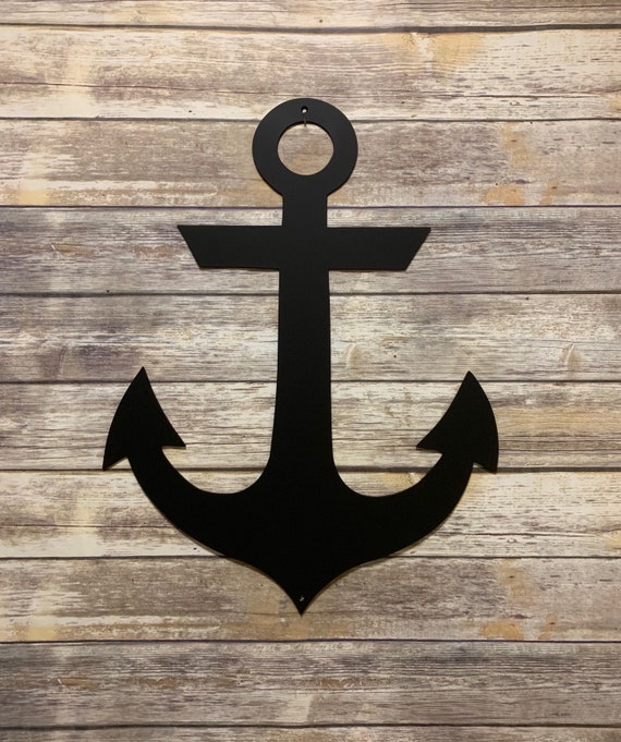 Metal Anchor Wall Decor Etsy