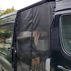 2007 - 2023 slider or rear barn door bug screen Mercedes sprinter , Ford Transit, or Dodge Promaster ( high roof)