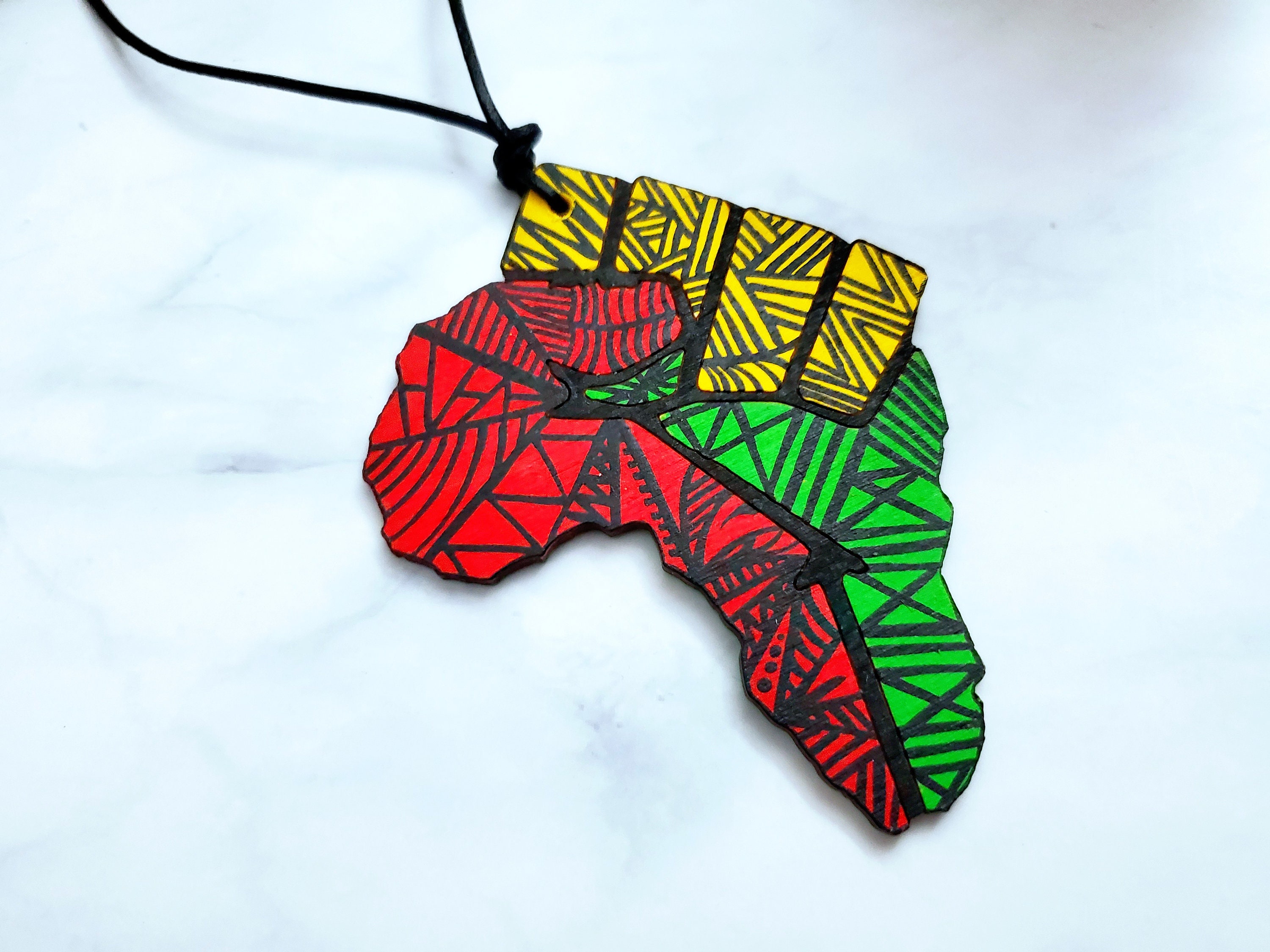 EUEAVAN Fist Power In Pan African Collana Per Le Donne Africa