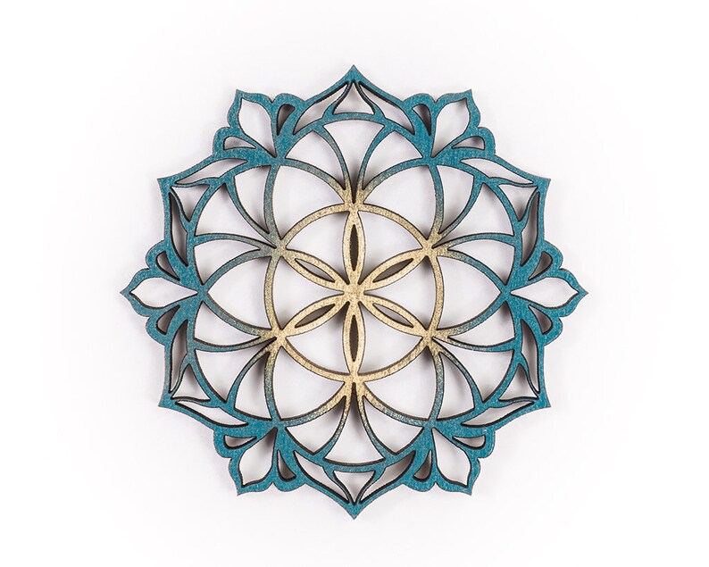 Mandala Wood Wall Art Mandala Wall Art Wall Decor Living Etsy