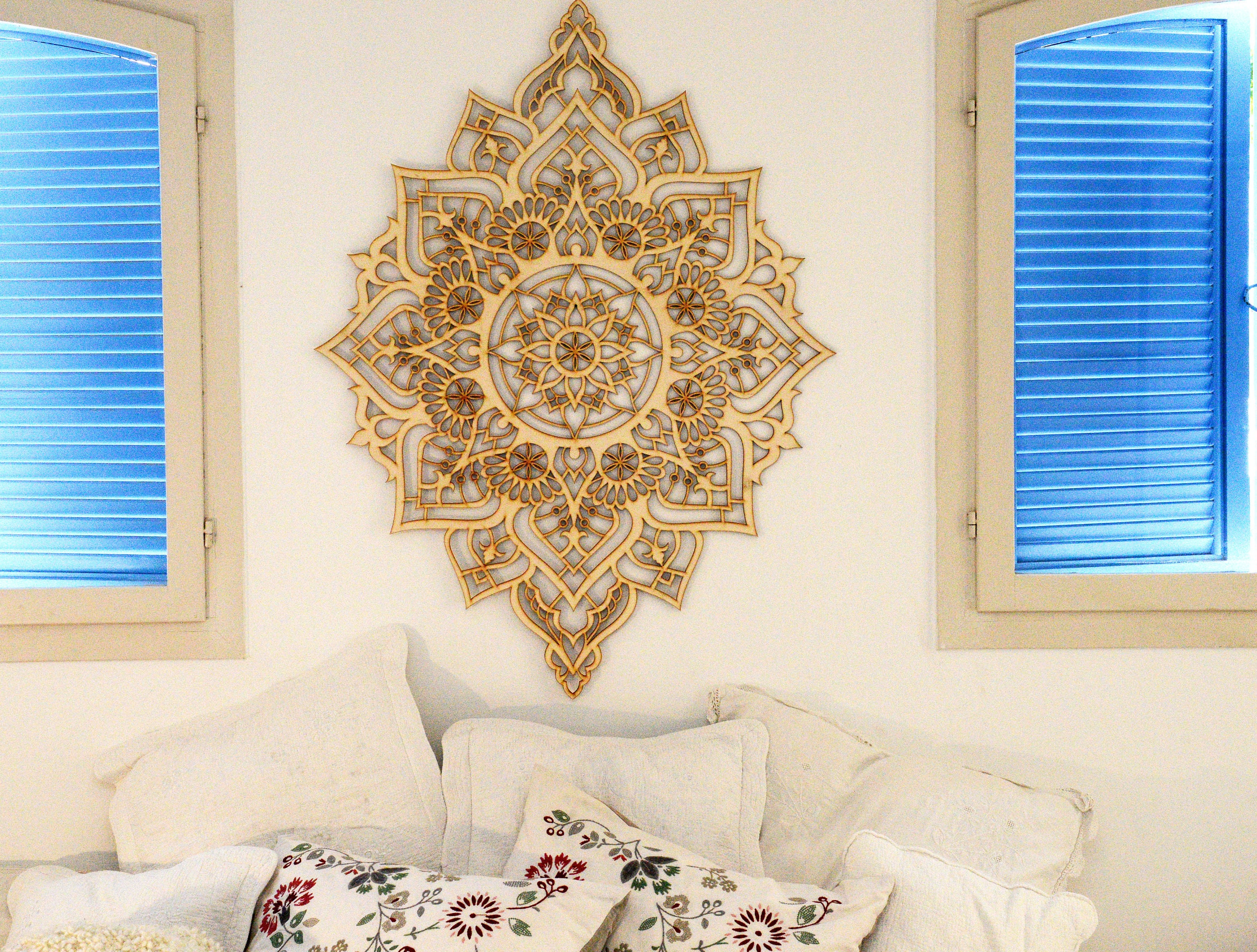 Mandala Wall Hanging Wood Décor Wall Art Décor Home Décor Etsy
