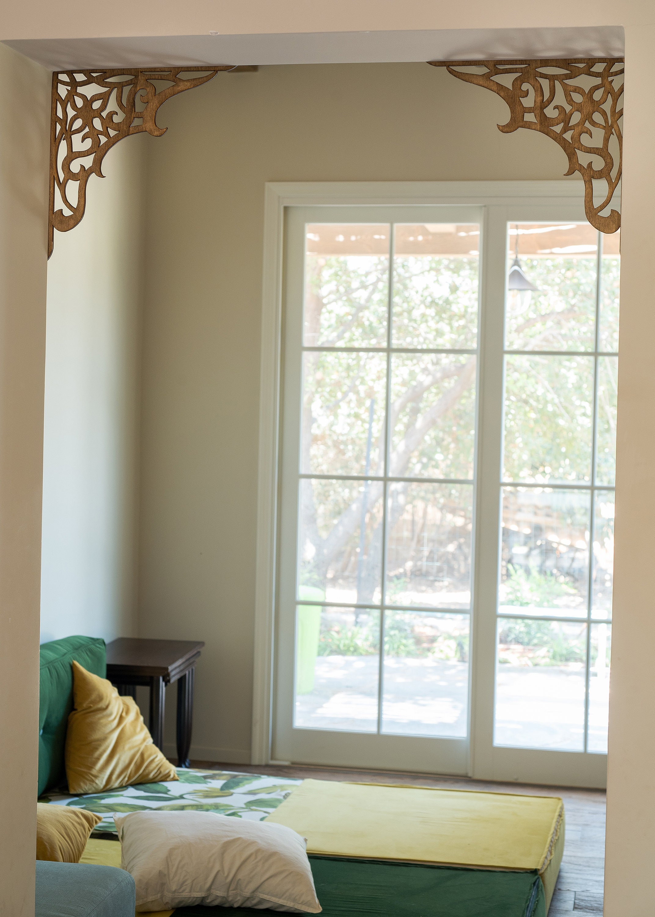 Decorative Wooden Corners Door Decor Window Decor Cupboard Etsy