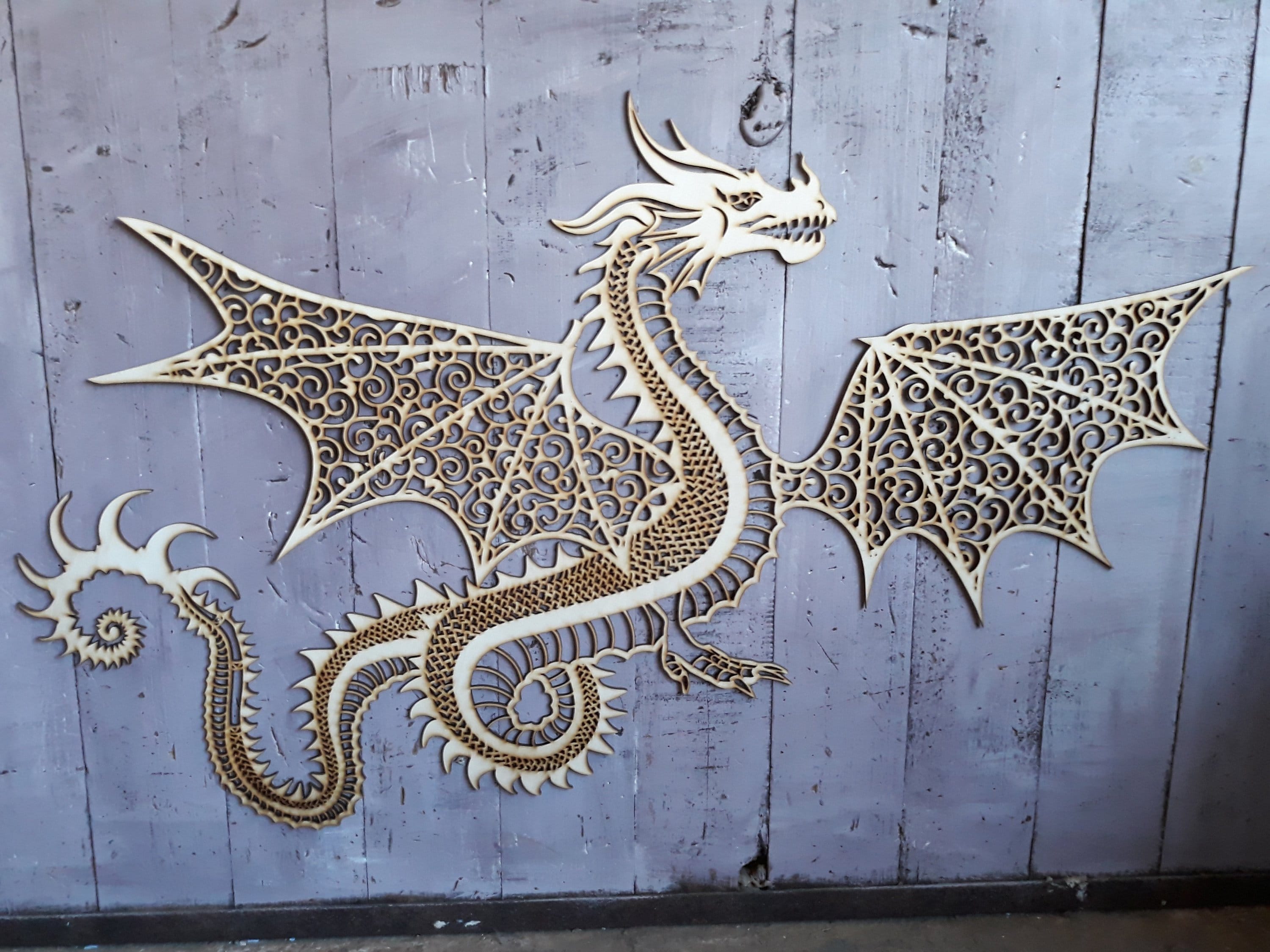 Dragon Dragon Art Wood Wall Art Living Room Wall Art Wall Etsy