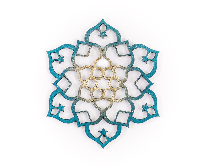 Wood Wall Art Mandala Decor Wood Mandala Moroccan Wall Art Etsy