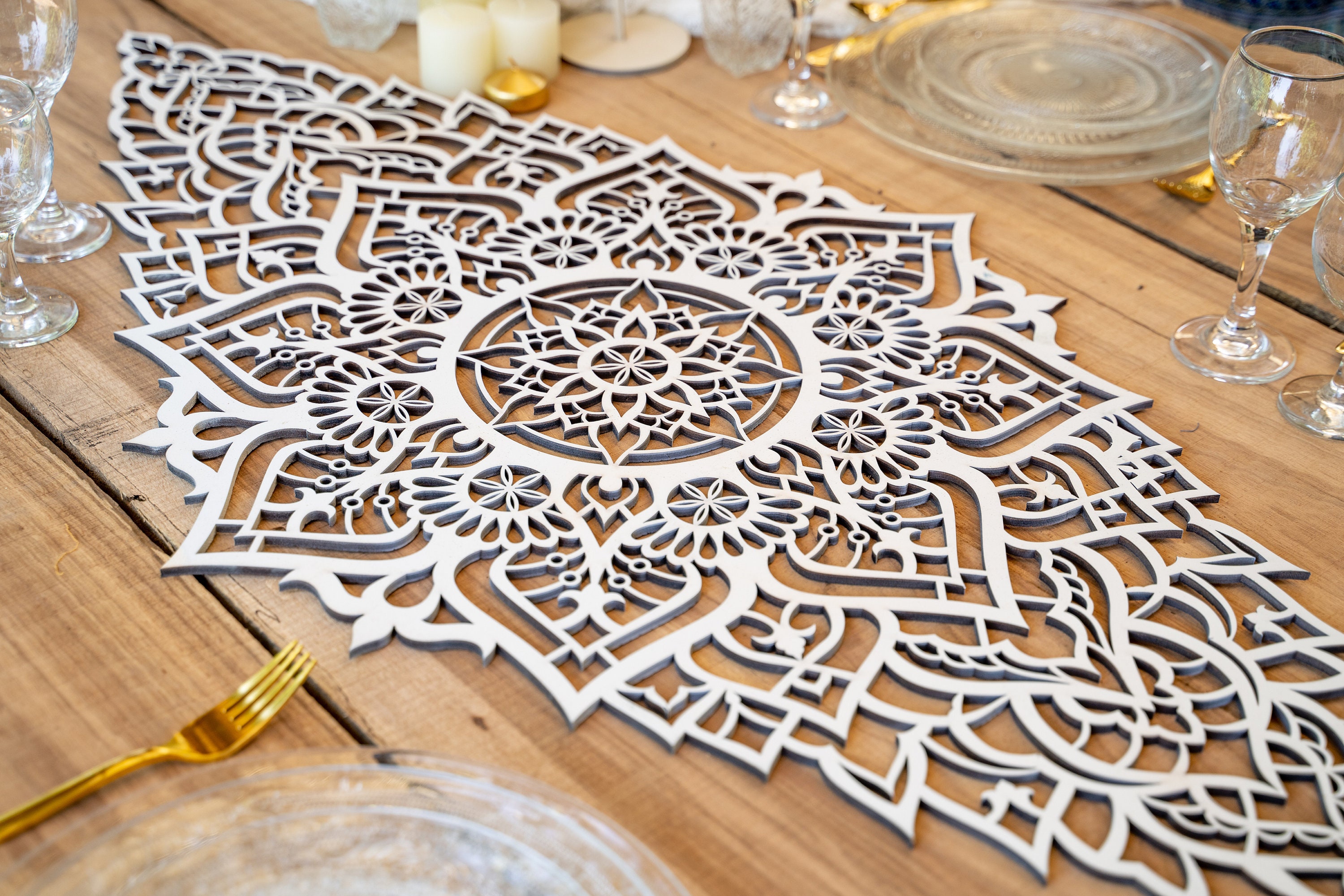 Table Centerpiece for Dining Room Tabletop Centerpiece Table | Etsy