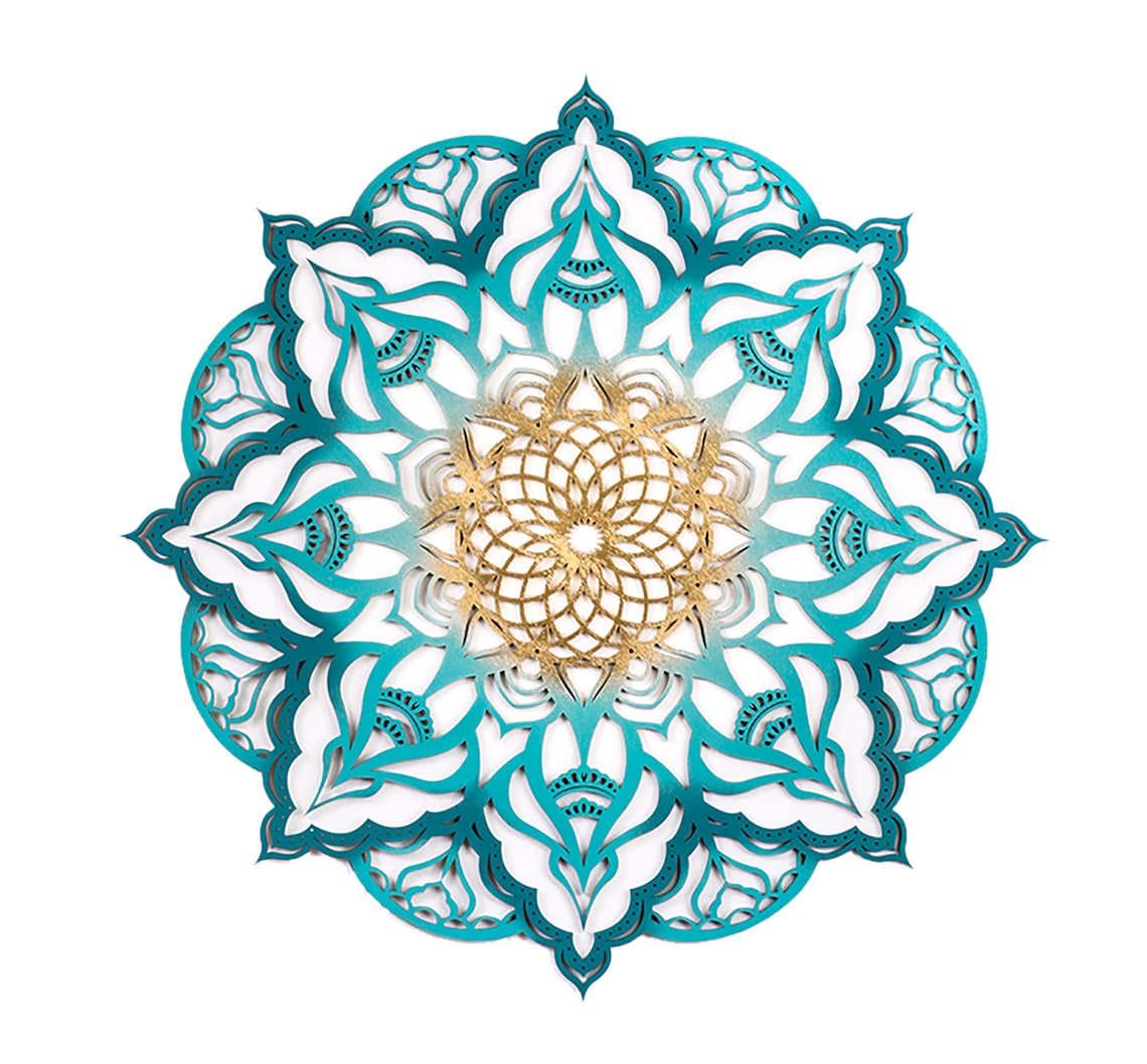 Mandala Wall Decor Set Living Room Decor Wood Décor Etsy