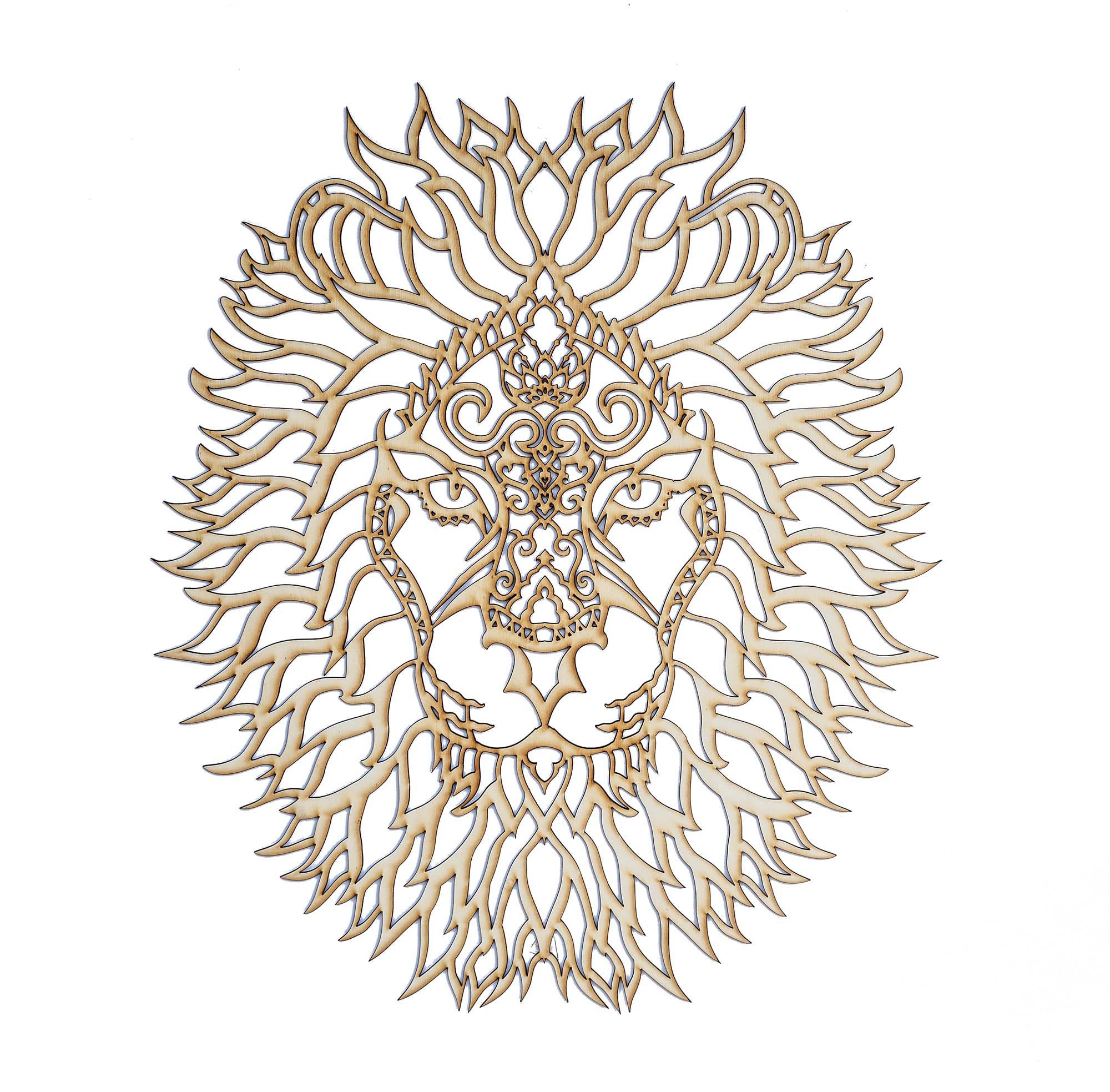 Boys Room Animal Wall Decor Lion Interior Decoration Office Etsy