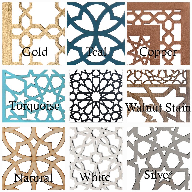 Geometric Wall Art Set Wood Accent Wall Art Boho Living Room Etsy