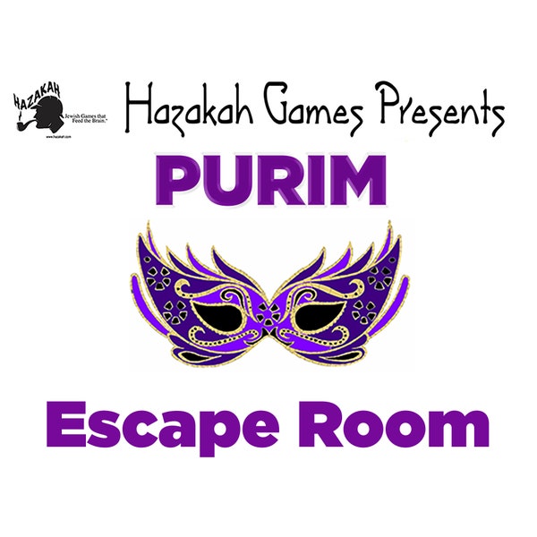 Purim Escape Room: Winning the Lottery! Solve Purim-themed puzzles to uncover the lottery number! Fun Party Game for Kids Age 7 - 70