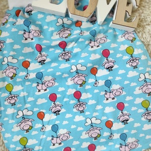 Baby Pucksack, Strampelsack, Schlafsack für Babys, Neugeborene, Glücksschweinchen, Luftballons, Wolken, Liebesbrief, ab Geburt tragbar