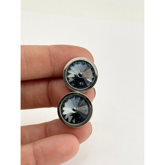 Vintage Hickok inverted glass stone cufflinks View 4