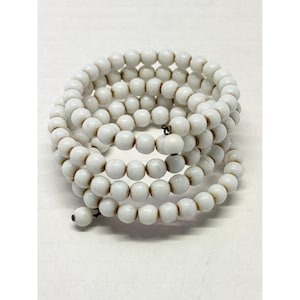 White milk glass vintage wrap cuff bracelet