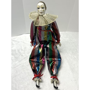Silvestri Clown Jester Vintage Porcelain Doll