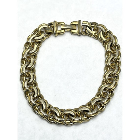 Vintage Monet Gold Chain Bracelet - image 1