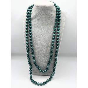 LR Lady Remington Metallic Green Beaded Necklace