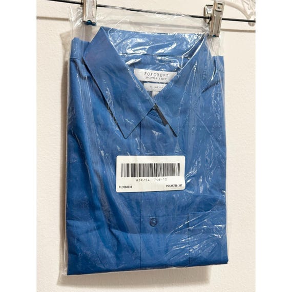 NWT New Foxcroft for Appleseed's button front wov… - image 1