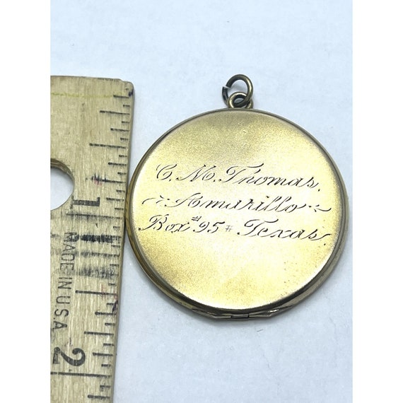 Estate MFG Co Gold Filled Floral Locket - image 7