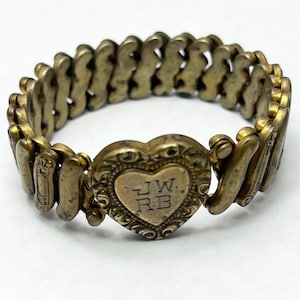 Bracciale di espansione vintage a cuore innamorato