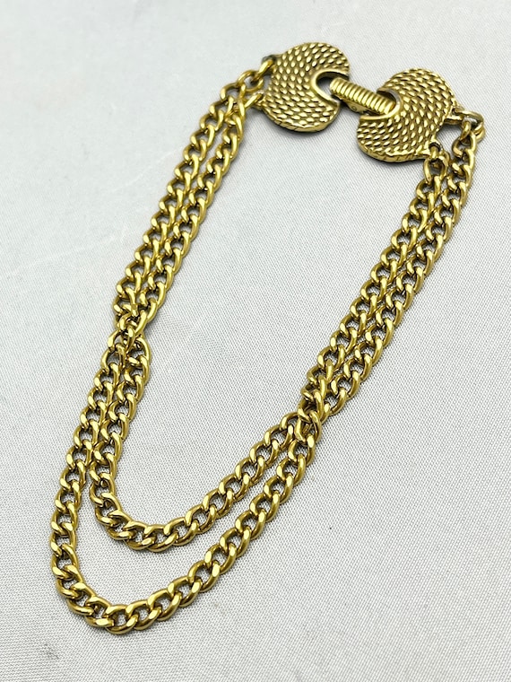 Vintage Goldette Gold Chain Bracelet - image 3