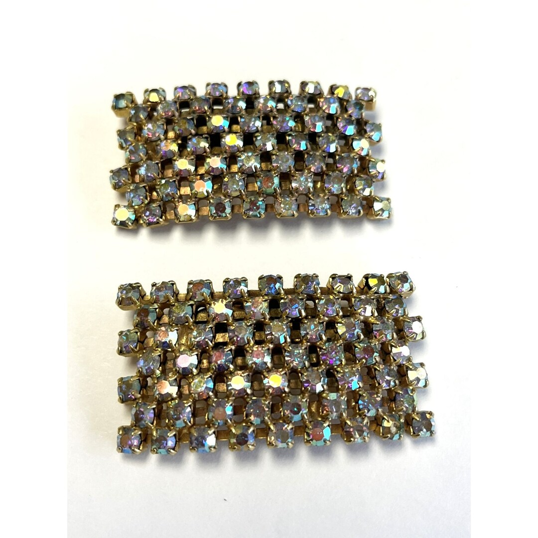 Vintage Musi Rhinestone Shoe Clips Etsy