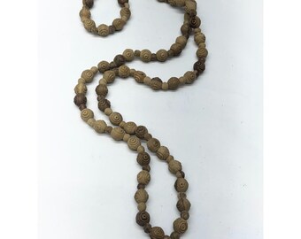 Vintage wooden beaded necklace