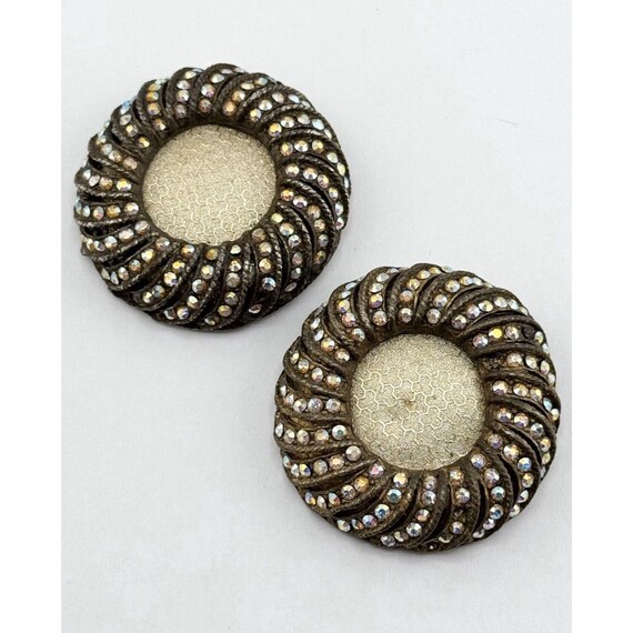 Vintage Estate Rhinestone Belt Buckles Buckle Set - Etsy display picture 2