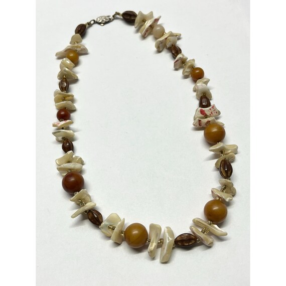 Vintage stone beaded necklace - image 2