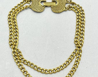 Vintage Goldette Gold Chain Bracelet