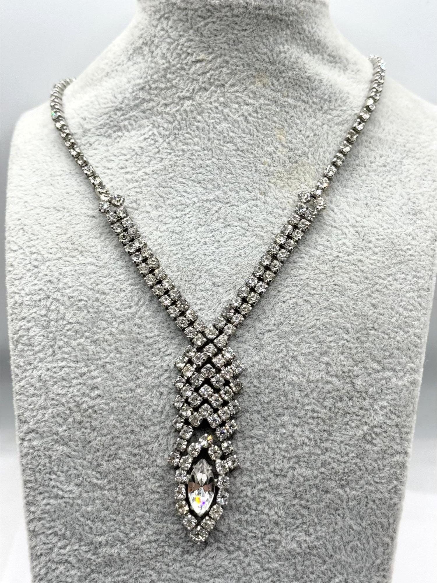 Kramer ヴィンテージ　サフィリーン　ネックレス Kramer jewelry - Etsy 日本