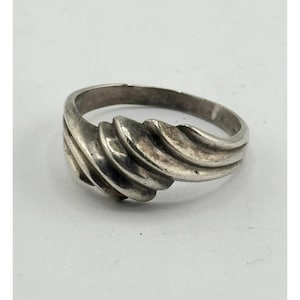 Vintage sterling silver 925 wave ring