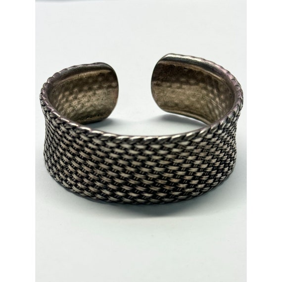 Vintage Premier Designs woven basketweave cuff br… - image 1