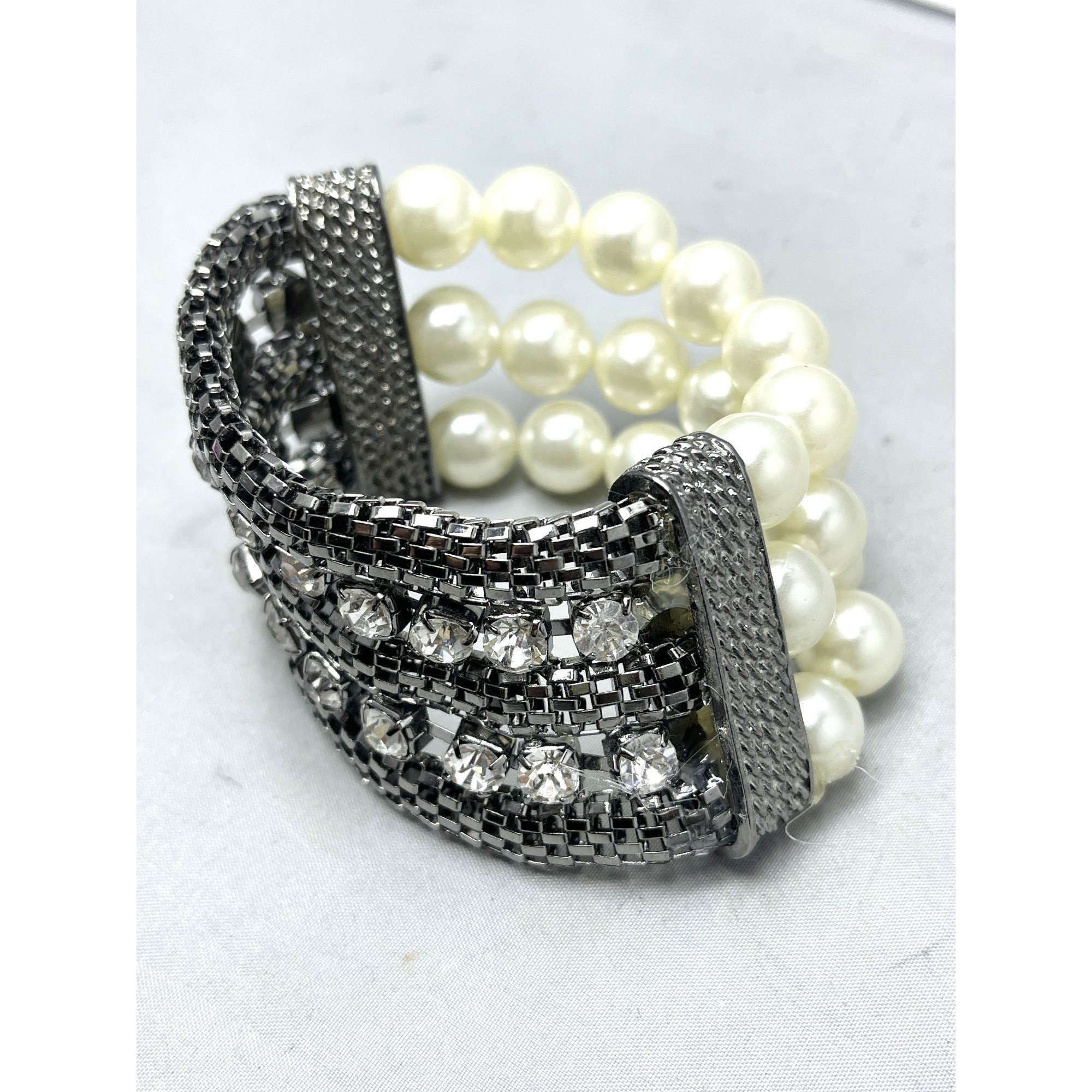 Nisha Three Strand Stretch Bracelet Nisha Three Strand Stretch Bracelet