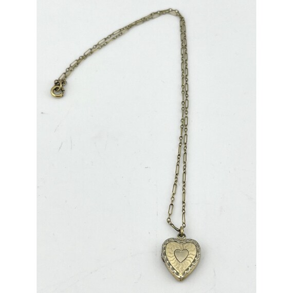 Vintage Sweetheart Heart Locket Necklace