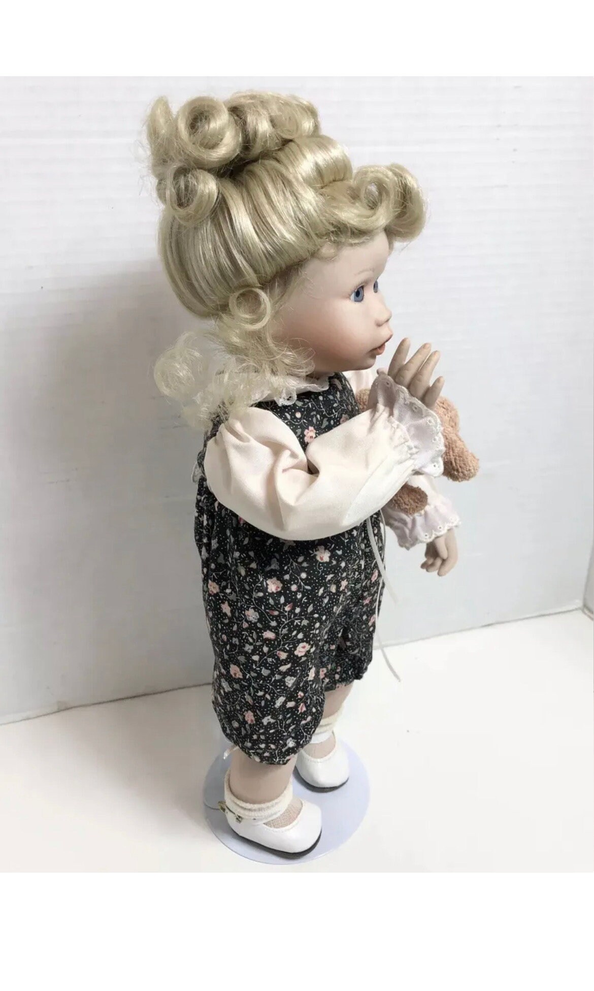 Boo Bear and Me Evie Porcelain Doll Jan Goodyear Edwin Knowles Etsy