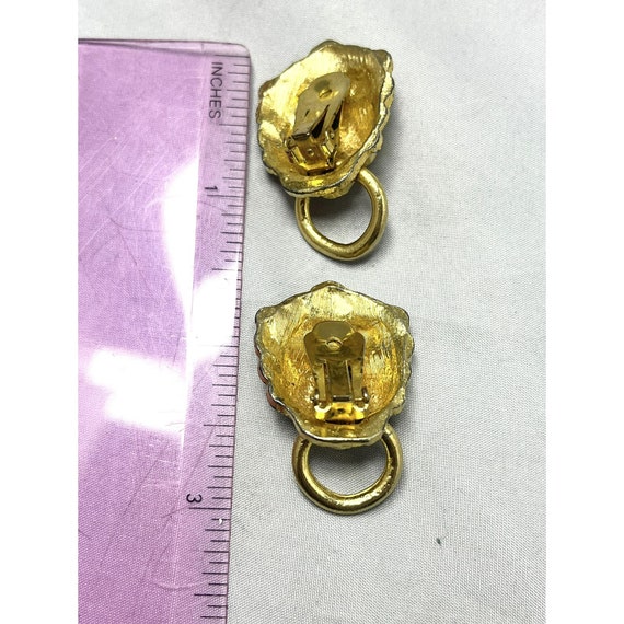 Vintage Lion Door Knocker Earrings - image 7