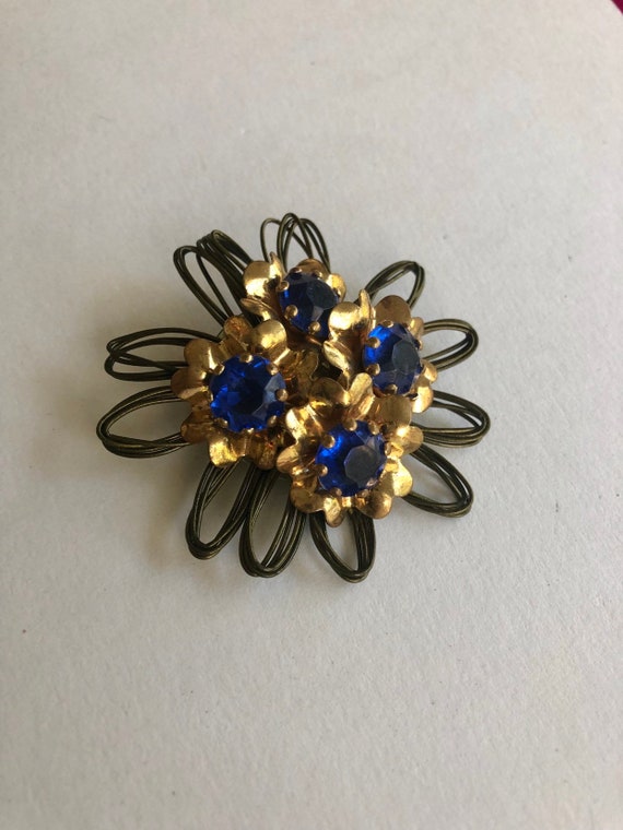 Antique flower dress clip