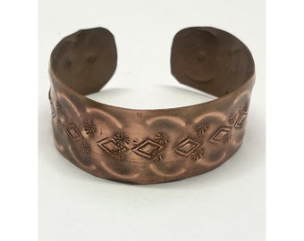 Vintage copper cuff bracelet