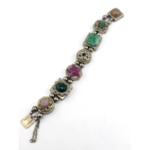 REINAD Slide Charm Bracelet Vintage Victorian Revival