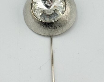 Vintage glass rhinestone stick pin