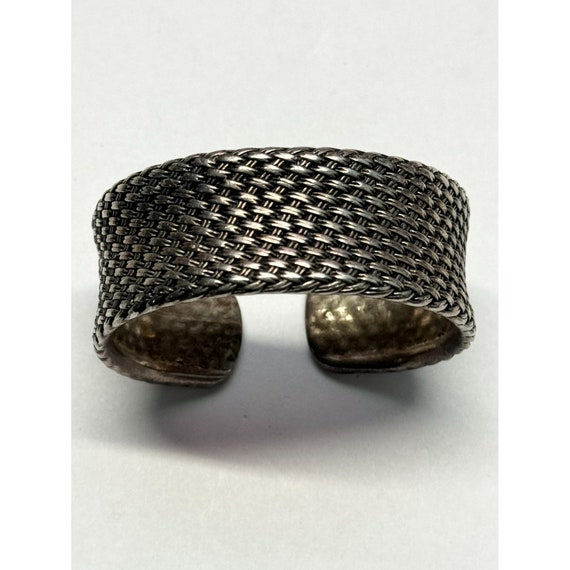 Vintage Premier Designs woven basketweave cuff br… - image 3